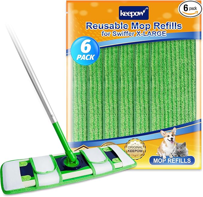 KEEPOW XL Mop Pads Compatible by KEEPOW