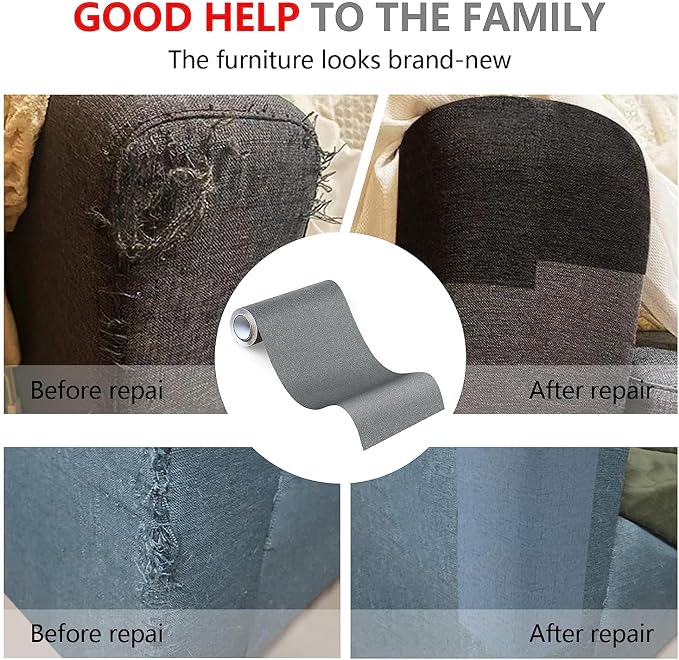 Fabric Repair Patches, Linen Repair Tape Self-Adhesive Fabric Patches Durable - Image 2