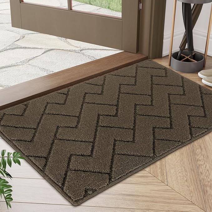 hicorfe Front Door Mat Outside Entrance, Stain and Fade Resistant, Non Slip by Hicorfe