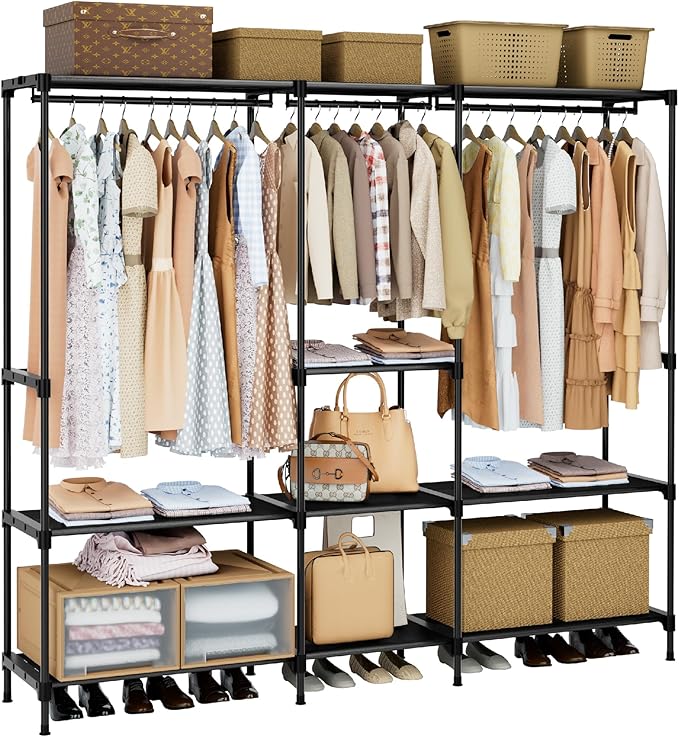 Clothes Rack, Portable Closet, 71.7 Inch Large Capacity Wardrobe Closet by Unknown