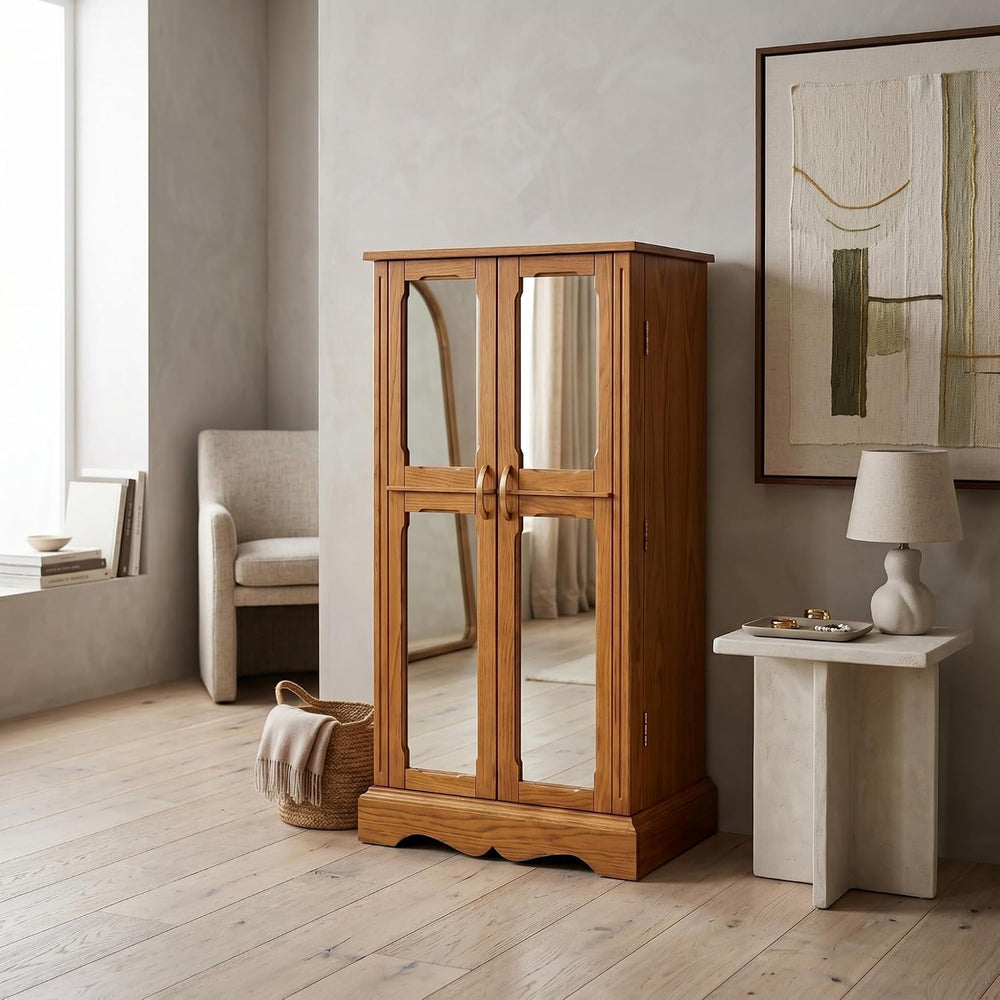 Hives & Honey Chelsea Standing Jewelry Armoire Cabinet, Jewelry Storage O...