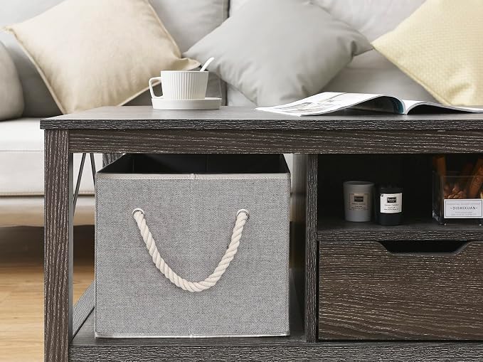 StorageWorks Storage Baskets for Shelves, Foldable Fabric Closet Storage Bins - Image 6