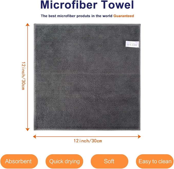 KinHwa Kitchen Washcloths for Dishes Absorbent Microfiber Dish Cloths Quick Dry - Image 2