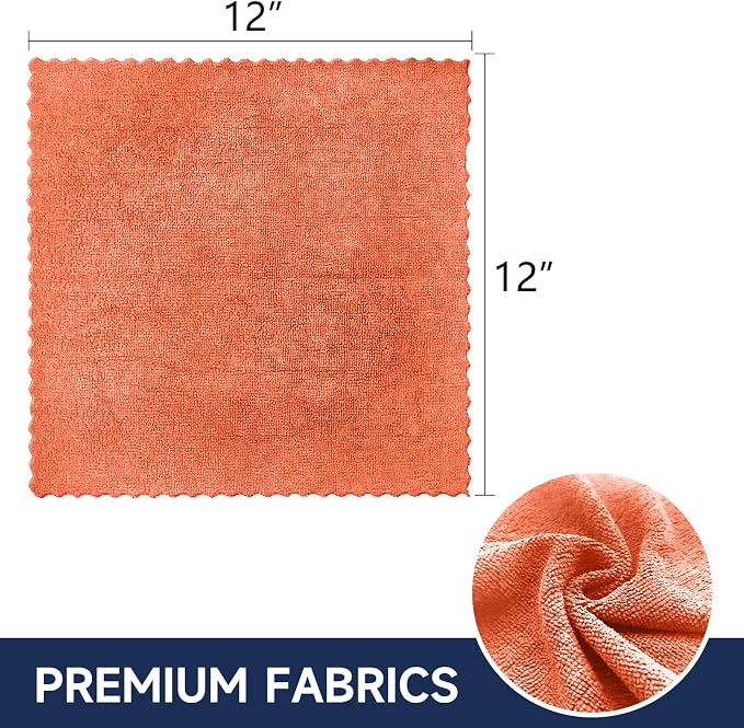 MRD's Home 20Pack Microfiber Cleaning Cloth in Bag, Lint Free, Scratch & - Image 3