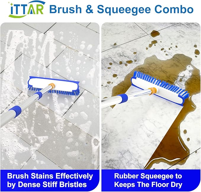 ITTAR 12" Wide Floor Scrub Brush - Image 4