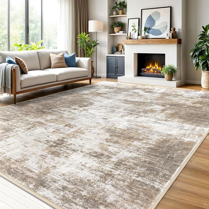 IOHOUZE Abstract Area Rugs 9x12 Ft Washable Large Rugs by iOhouze