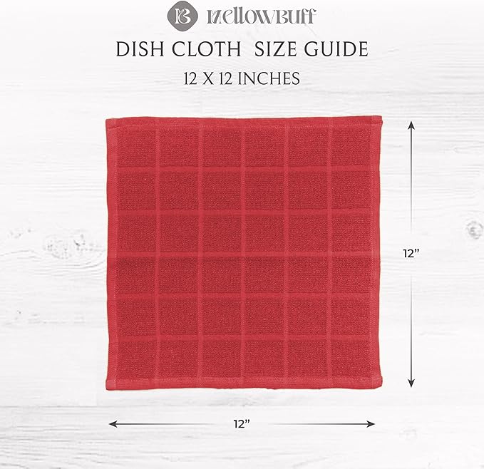 100% Cotton Dish Cloths for Dish Washing, Terry Dish Cloth, Cotton Dish Rags - Image 4