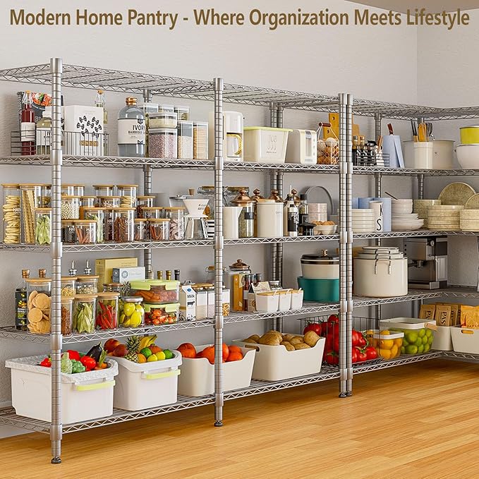 Himimi 72"W Wire Rack Shelving-2000LBS Capacity, Adjustable Storage Shelves - Image 2