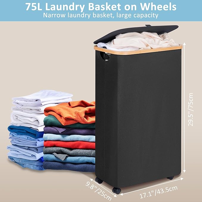 efluky Slim Laundry Basket - Image 5