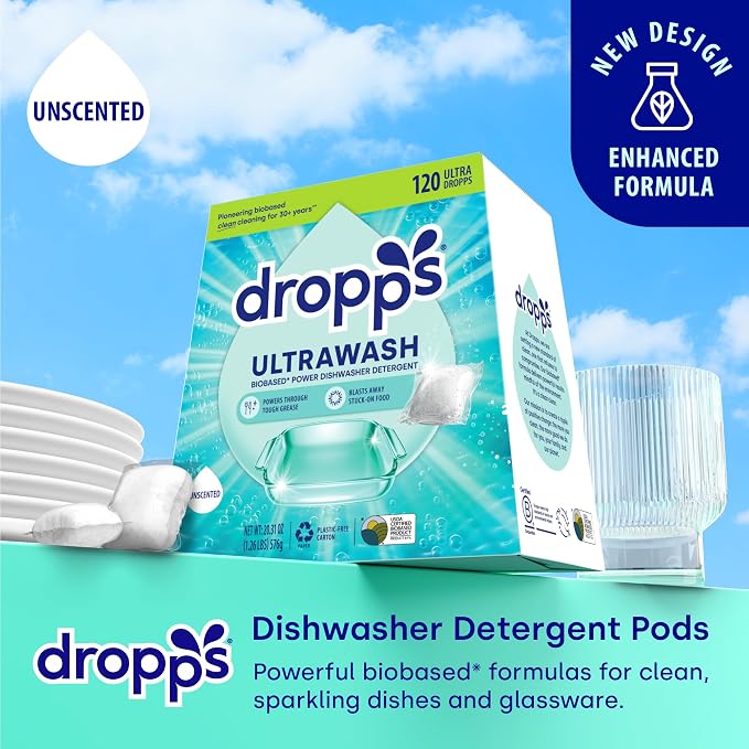 Dropps UltraWash Dishwasher Pods, Unscented - Image 2