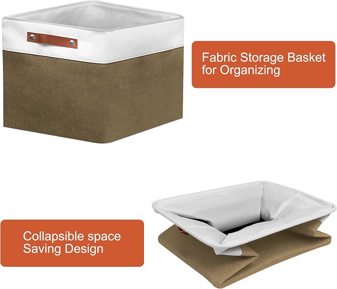 11in Open Fabric Storage Basket - Image 6