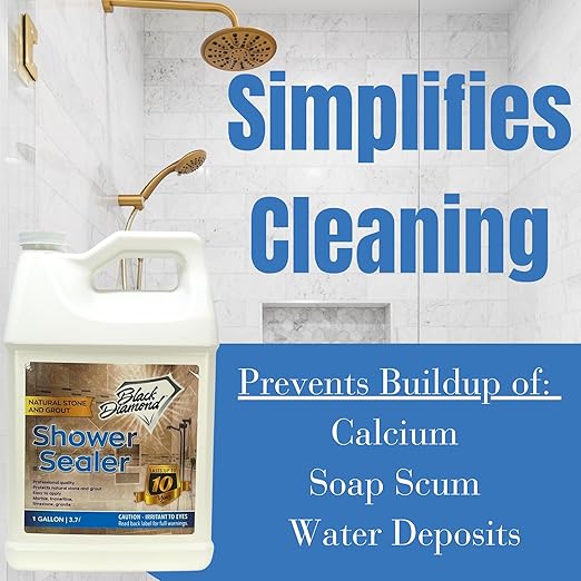 Natural Stone and Grout Penetrating Shower Sealer. Marble, Granite Travertine - Image 4