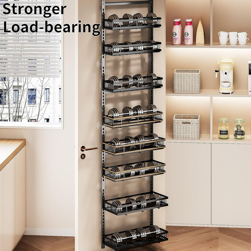 PureBox 8-Tier Over the Door Organizer, Heavy-Duty Metal Hanging Storage Rack...