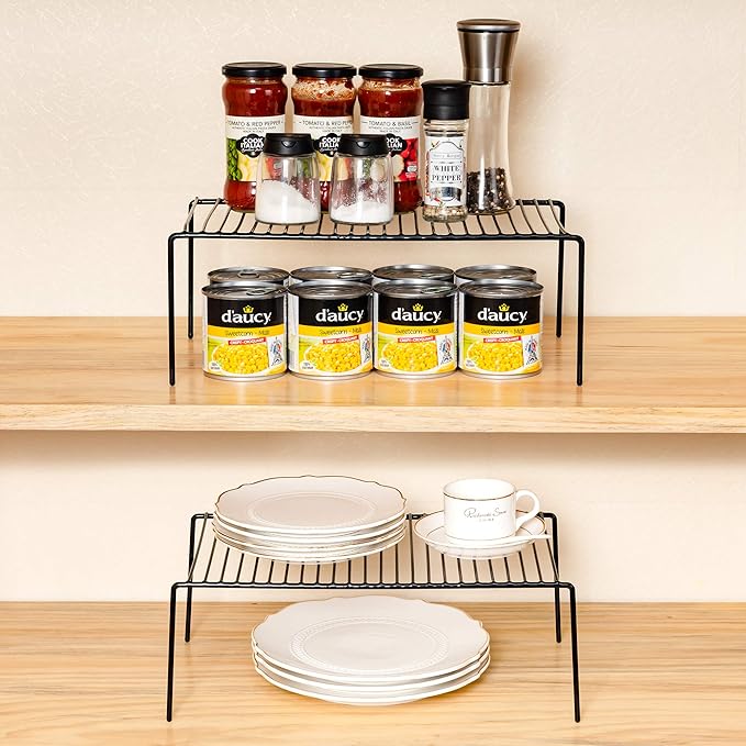 iPEGTOP 4-Pack 15.7 x 9.4 Inch Rustproof Metal Wire Kitchen Storage Shelves – - Image 6