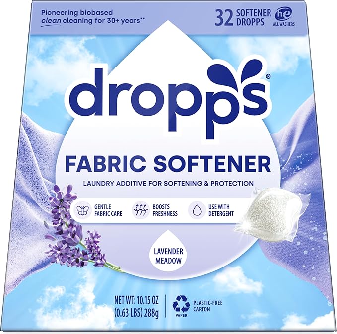 Dropps Laundry Fabric Softener Pods, Lavender Meadow by Dropps