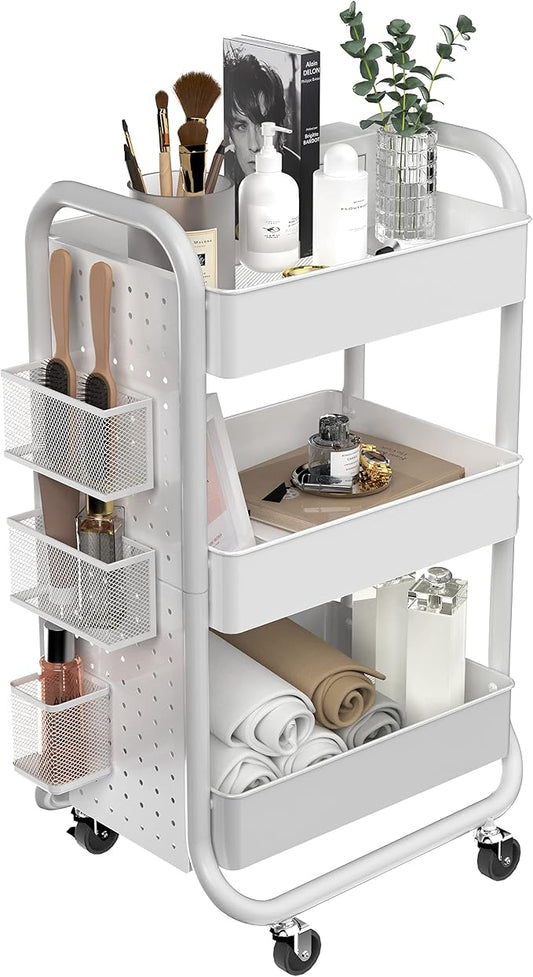 DESIGNA 3-Tier Rolling Cart, Utility Cart by DESIGNA