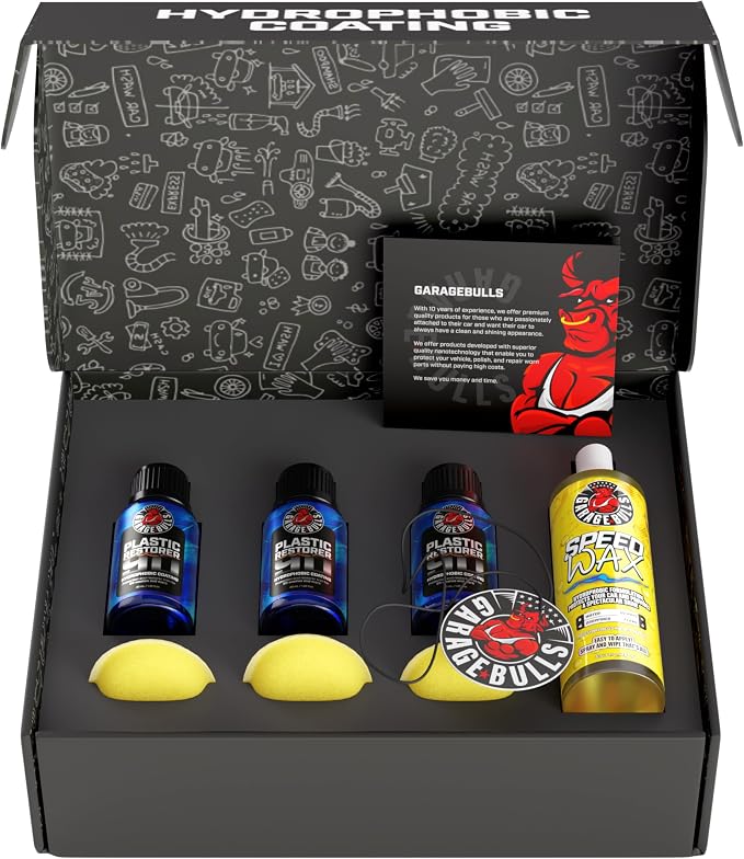garage bulls Car Plastic Restorer & Hydrophobic Trim Ceramic Coating Kit Car - Image 2