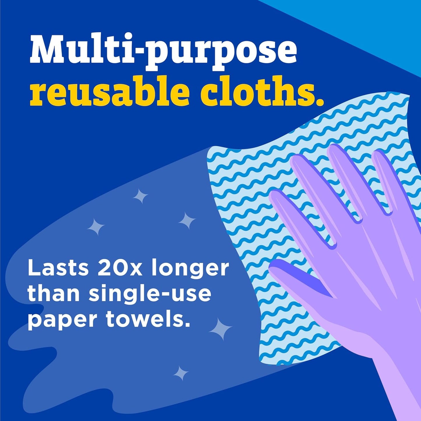 CloroxPro Clorox Handi Wipes Multi Use Reusable Cloths, 72 Count