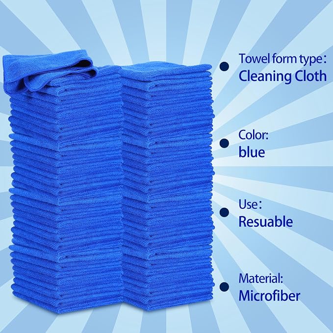 Tanlade Microfiber Cleaning Cloth Cleaning Rags Reasonable Kitchen Towels - Image 3