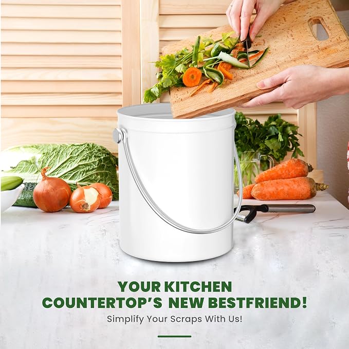 Utopia Kitchen Compost Bin for Kitchen Countertop, 1.3 Gallon Compost Bucket - Image 6