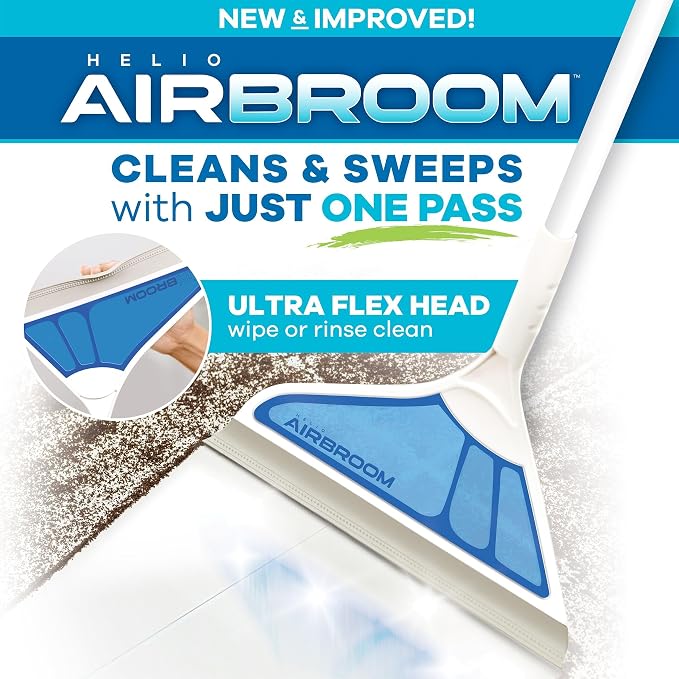 Helio Air Broom 3 Piece Kit All Surface Sweeper and Squeegee - Image 2