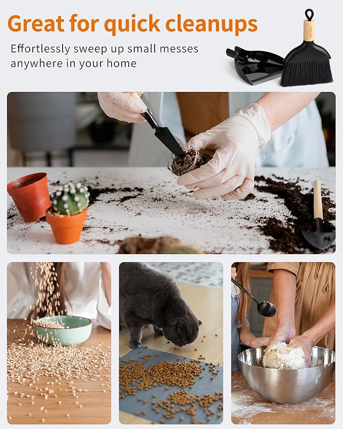 MR.SIGA Mini Dustpan and Brush Set, Portable Cleaning Brush and Dustpan Combo - Image 7