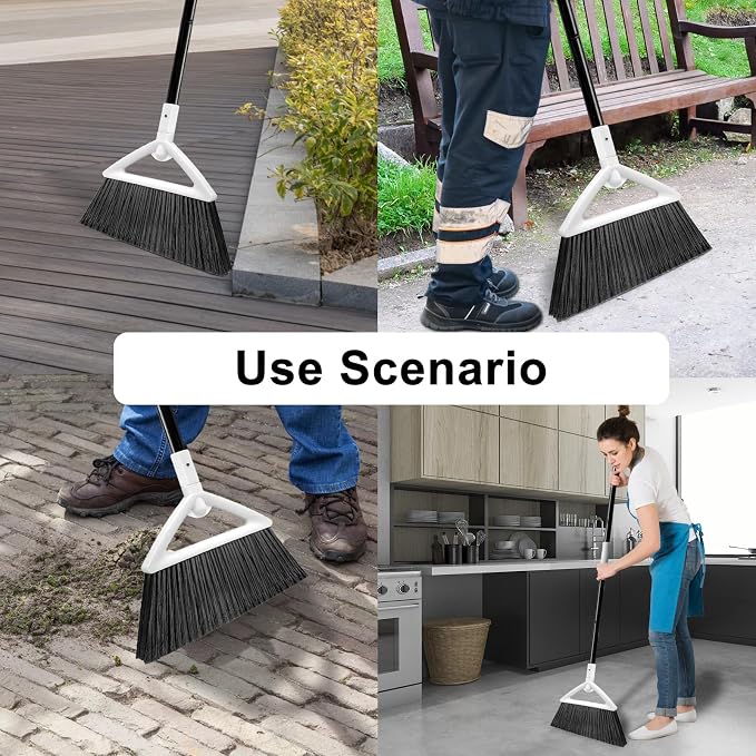 4 Pack Outdoor Indoor Broom, Brooms - Image 5