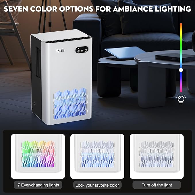 ToLife Dehumidifier for Home, 1000 sq.ft Dehumidifiers for Basement Bedroom - Image 5