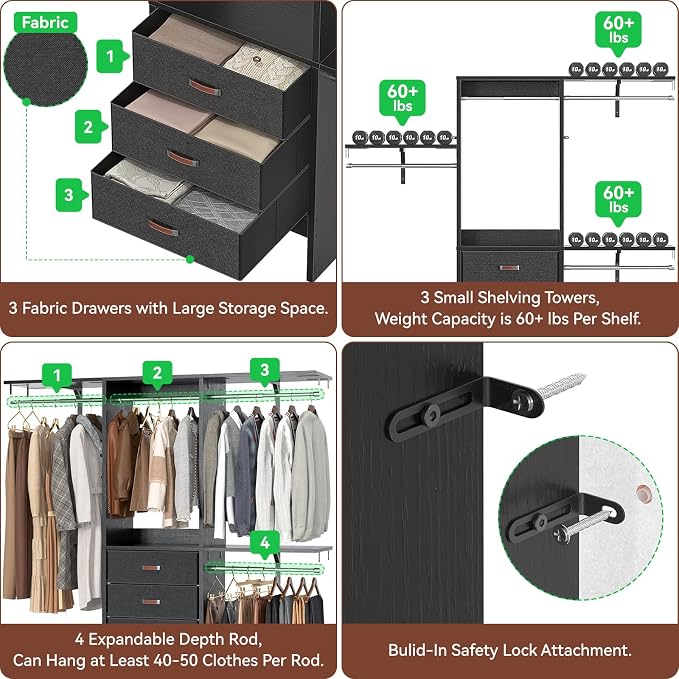 Armocity 5FT Small Closet System - Image 5