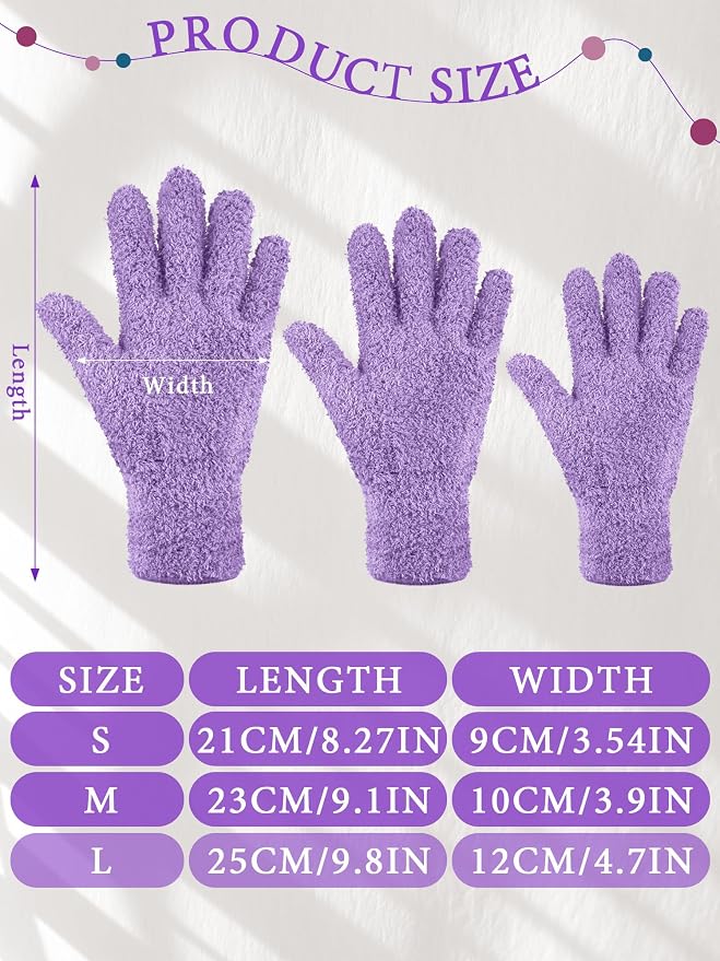 Patelai 3 Pairs Microfiber Plant Dusting Gloves Leaf Cleaning Gloves - Image 3