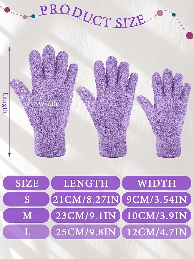 Patelai 3 Pairs Microfiber Plant Dusting Gloves Leaf Cleaning Gloves - Image 3
