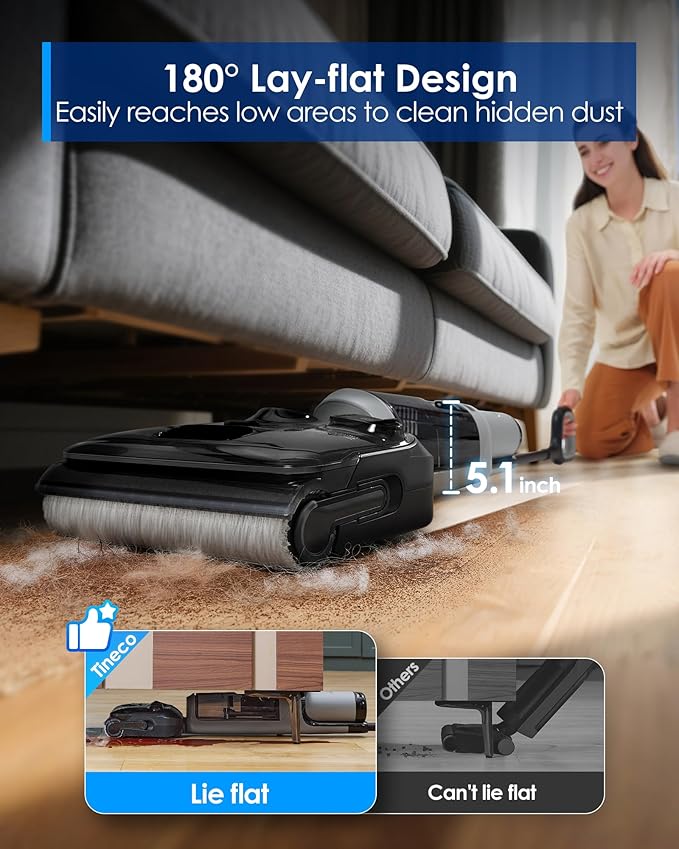 Tineco Floor ONE i5 Stretch Wet Dry Vacuum Cleaner, Vacuum & Mop in One Step - Image 5