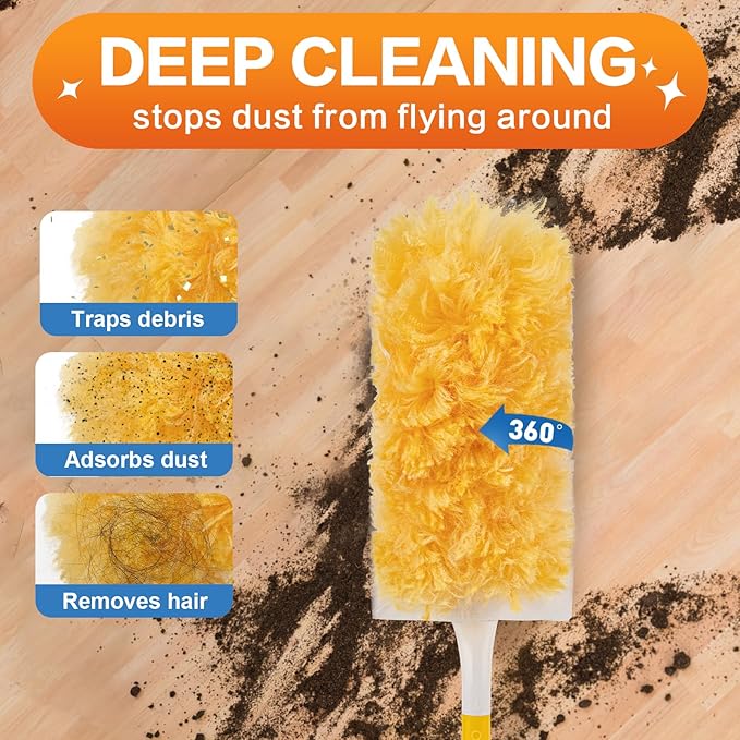 Heavy Duty Duster Refills, Unscented Disposable Dusters Kit - Image 2