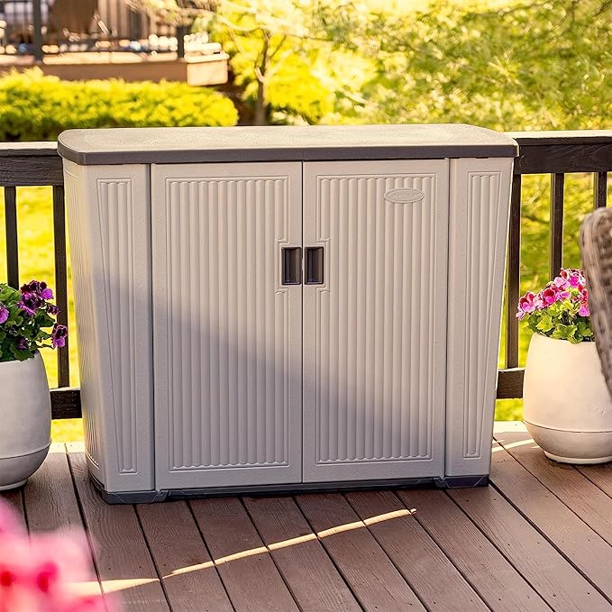 Suncast Outdoor Storage Shed for Patio and Garden, Backyard Oasis, 130 Gallon - Image 7