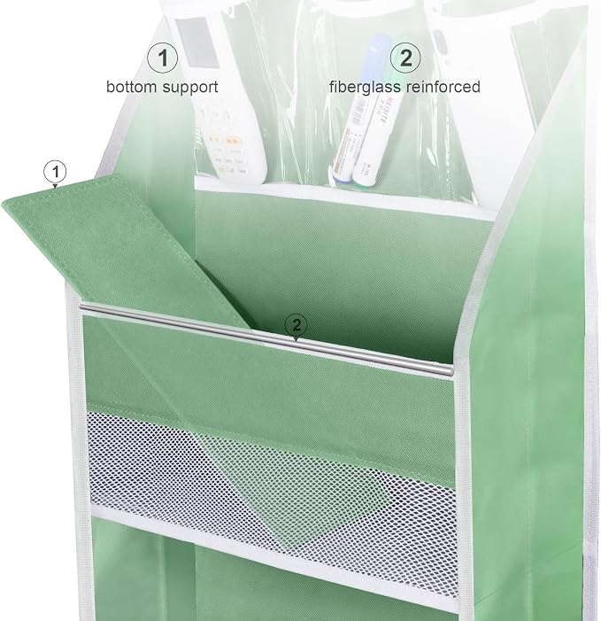 Univivi 5-Shelf Fabric Door Storage Over Door Hanging Organizer - Image 3