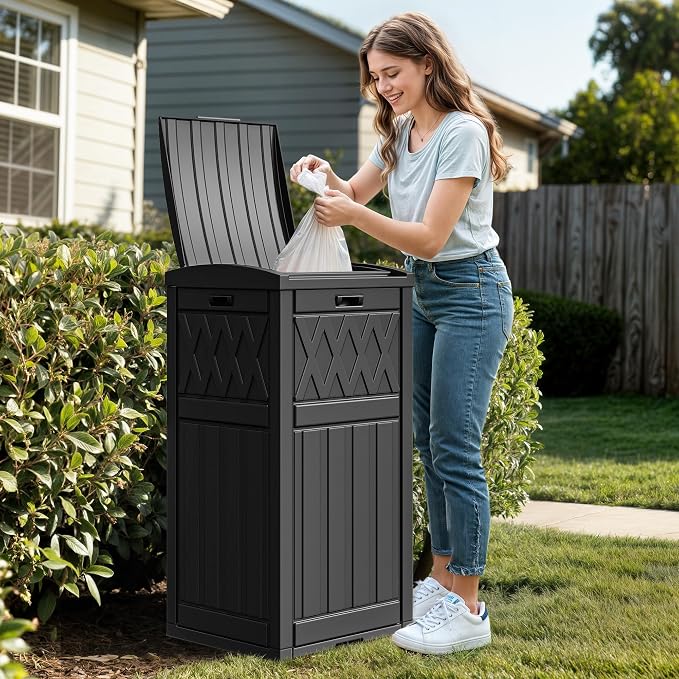 DWVO 36-Gallon Outdoor Trash Can - Image 3