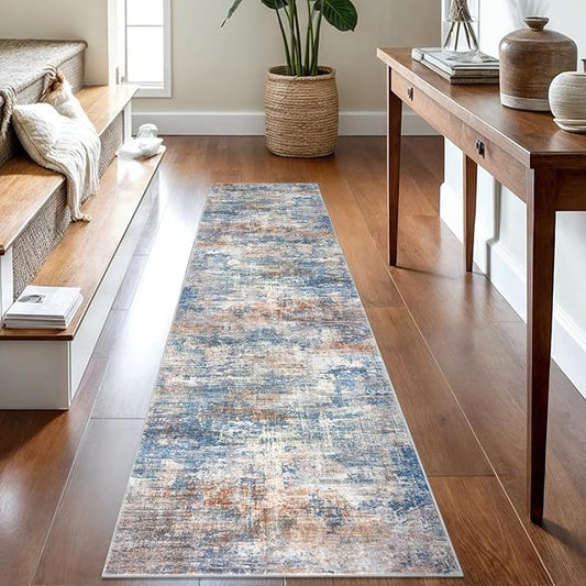 IOHOUZE Abstract Runner Rug 2x8 Ft Washable Runners by iOhouze