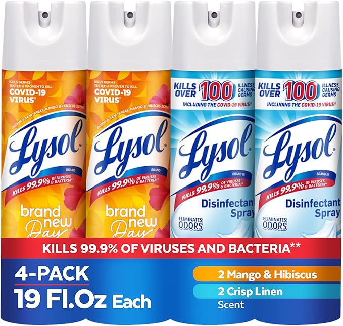 Lysol Disinfectant Spray, Sanitizing and Antibacterial Spray, by Unknown