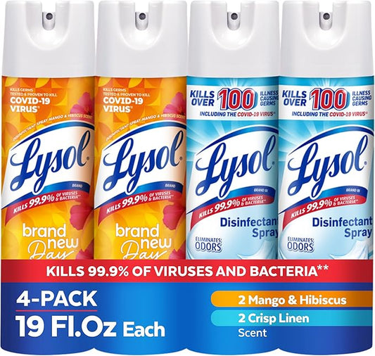 Lysol Disinfectant Spray, Sanitizing and Antibacterial Spray, by Unknown