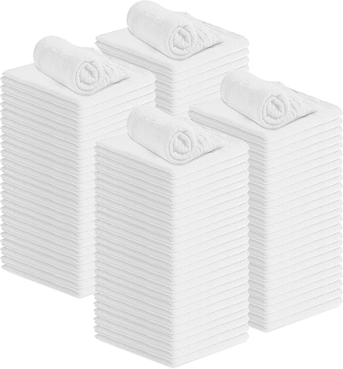 Avalon Towels Cotton Shop Rags – Size 12x14 Inches Cleaning Rags – Absorbent by AvalonTowels