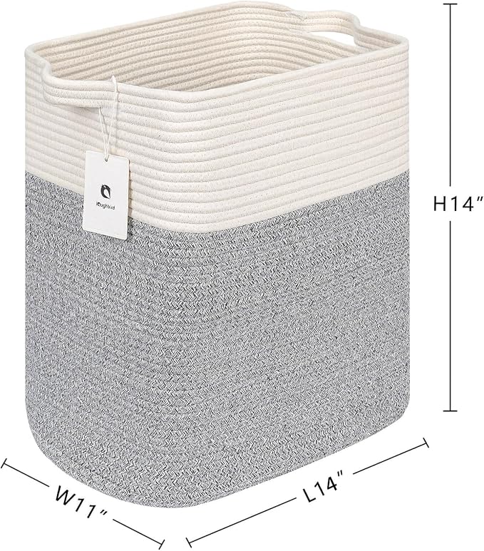 Storage Baskets for Clothes Fabric Cotton Rope Storage Basket - Image 6