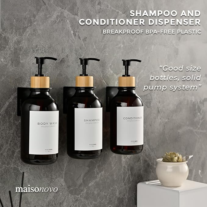 MaisoNovo Shampoo and Conditioner Dispenser - Image 3
