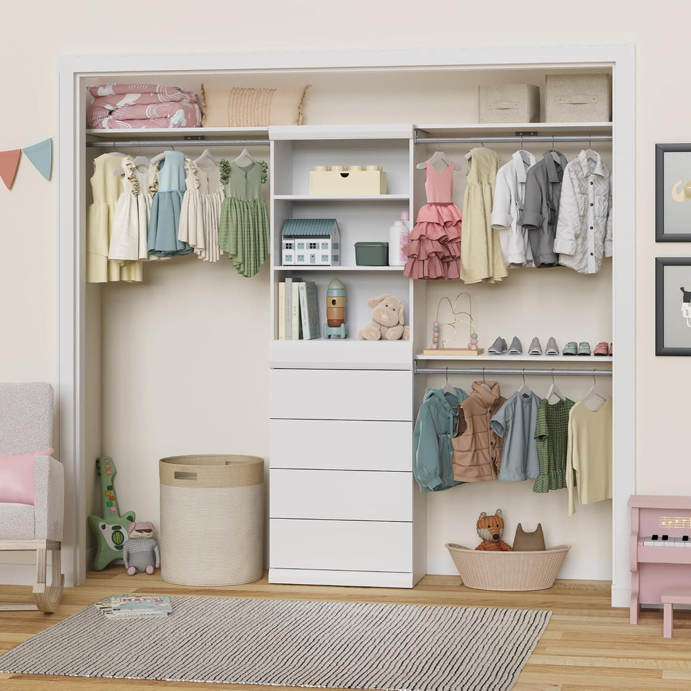 ClosetMaid Mosaics 4 Drawer Closet Organizer, Customizable Storage System, 40...