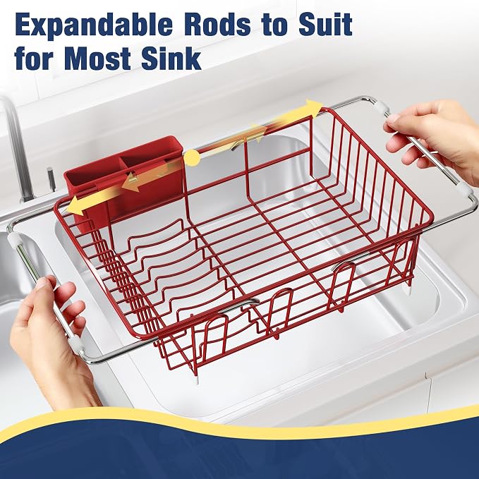 JASIWAY Dish Drying Rack in Sink, Dishes Drainers - Image 4