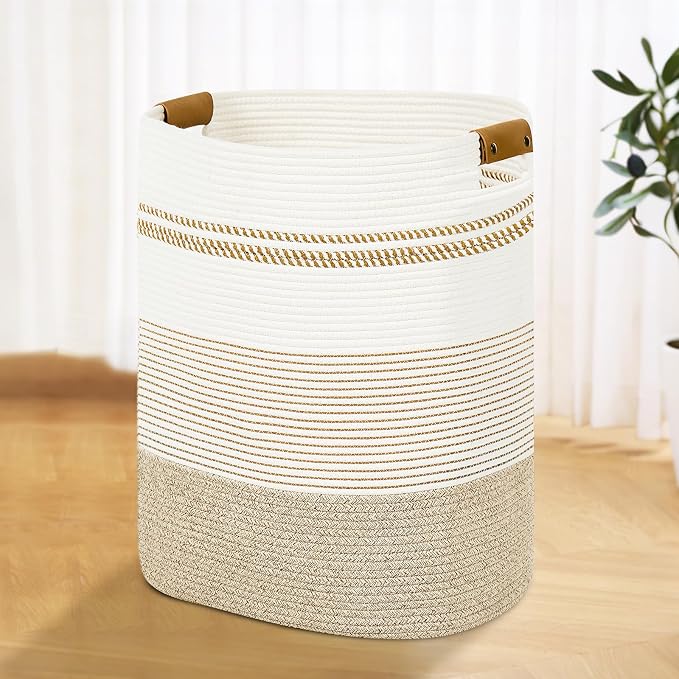 Laundry Basket with Handles by AINUOQI