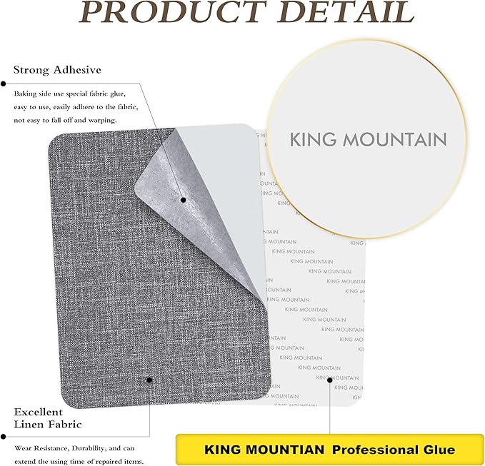 Fine Linen Repair Patches, Self-Adhesive Linen Fabric Patches, 8X11 inch Extra - Image 2