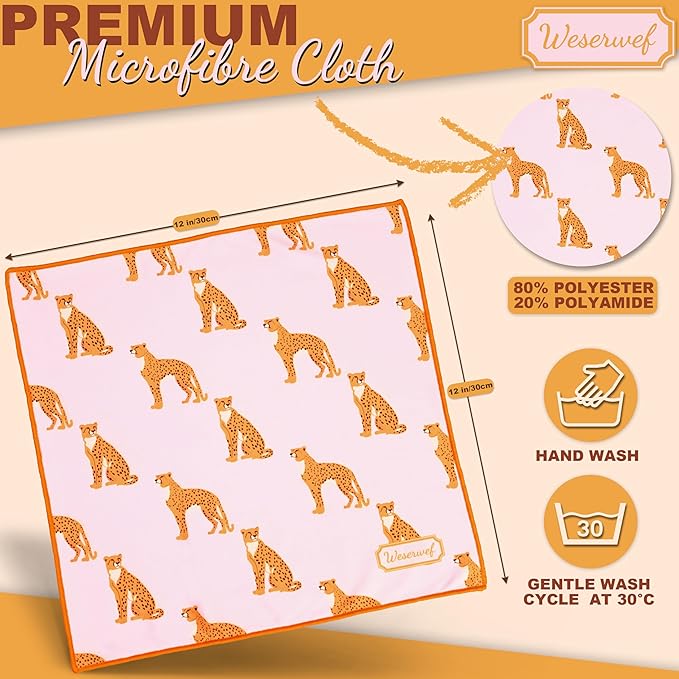 WESERWEF Design Microfiber Glasses Cleaning Cloth – Premium Cleaning Cloth - Image 2