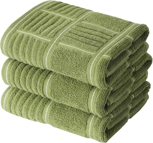 Anyi 100% Cotton Kitchen Towels, Absorbent Dish Towels by Unknown