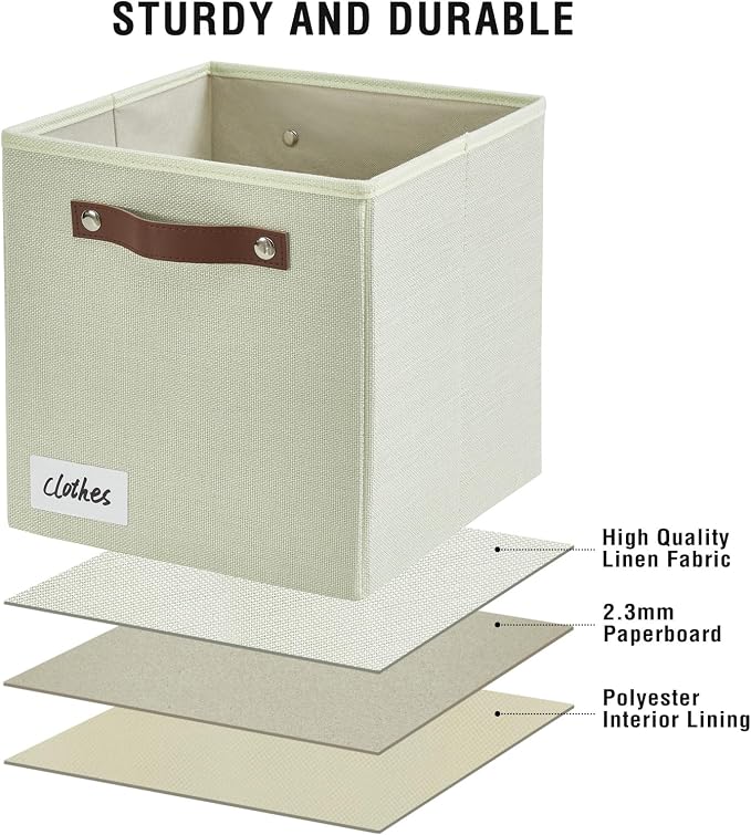 Collapsible Fabric Storage Cube Bins - Image 5