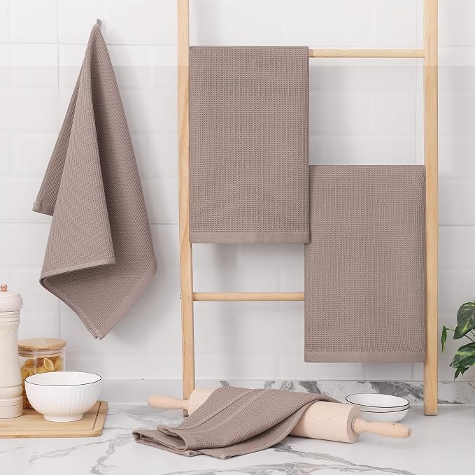 Homaxy 100% Cotton Waffle Weave Kitchen Towels - Image 7